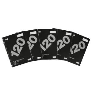 A4 Spiral Notebook - 5 pk