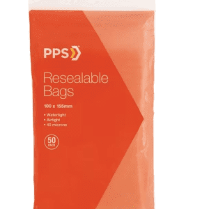 PPS 100x155mm Resealable bags - 50pk