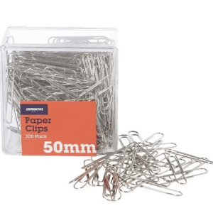 Paperclips 50mm Silver - 300 pk