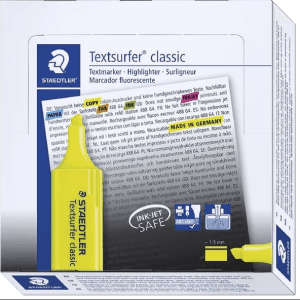 Highlighters yellow box 10