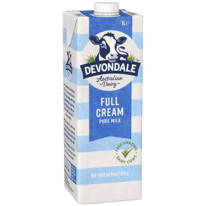 Devondale Full Cream UHT Milk 1L