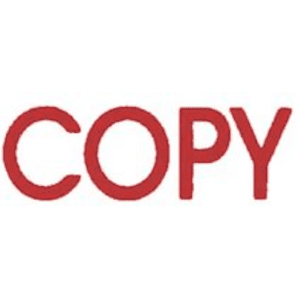 Deskmate Pre-Inked Office Stamps Copy - Red