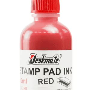 Deskmate Stamp Pad Refill Ink 30mL Red