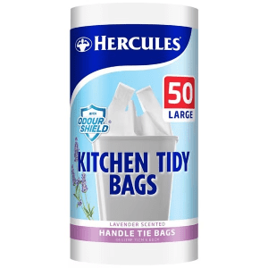 Hercules Kitchen Tidy Bags Large 35L 50 Pack