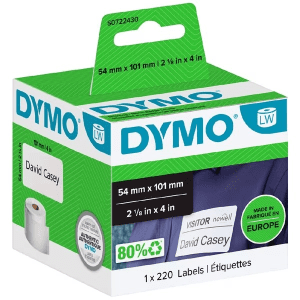 DYMO LabelWriter Shipping and Badge Labels 54 x 101mm