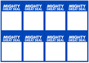 Might Great Deal Ticket - A7 8up (landscape)