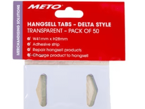 Checkpoint Meto Hangsell Tabs 44mm x 37mm 50 Pack